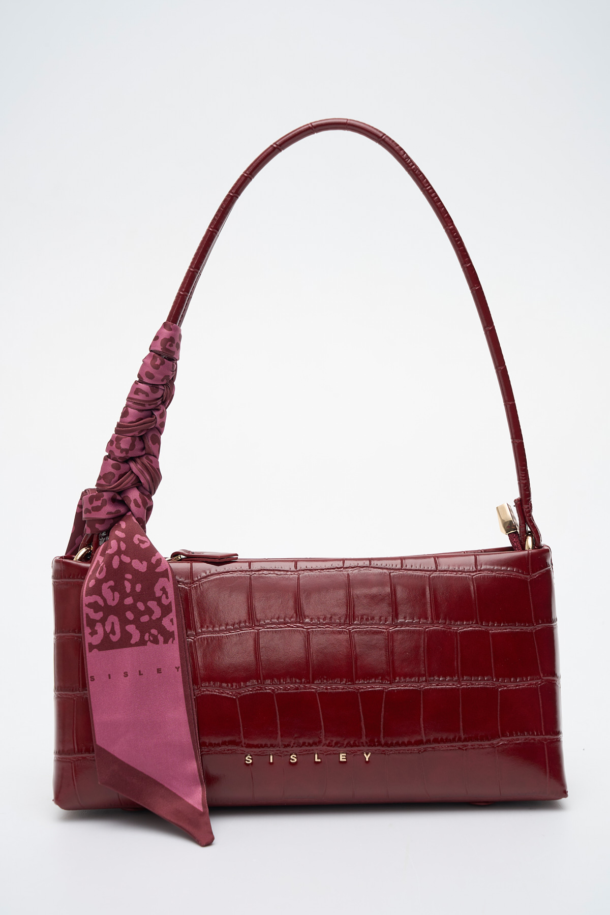 SİSLEY KOL ÇANTASI KROKO BORDO SLY482