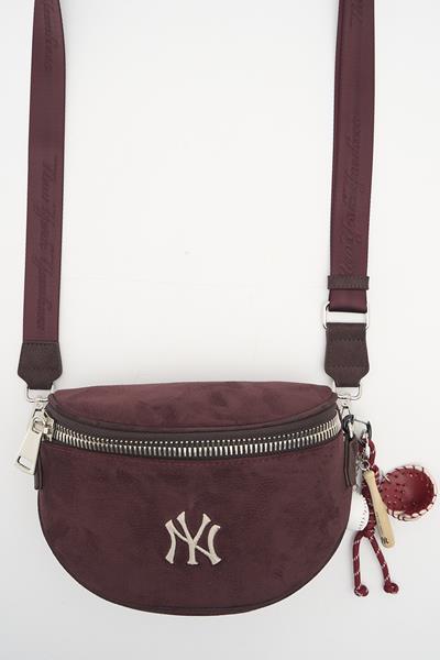 NEW YORK VÜCUT ÇANTASI BORDO-KAHVE MLB059