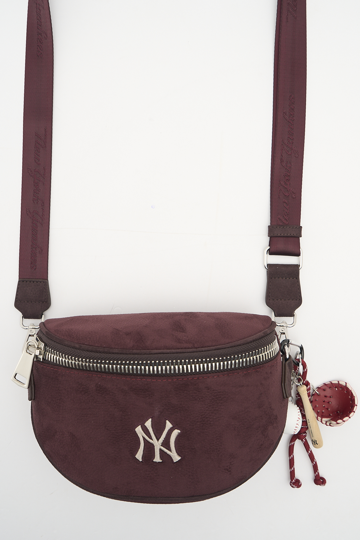 NEW YORK VÜCUT ÇANTASI BORDO-KAHVE MLB059